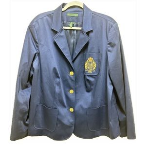 Ralph Lauren Ladies navy suit jacket 2X